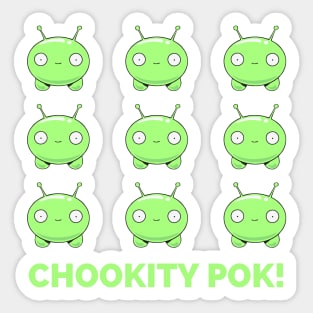 Final Space Mooncake Chookity Pok - Funny Sticker